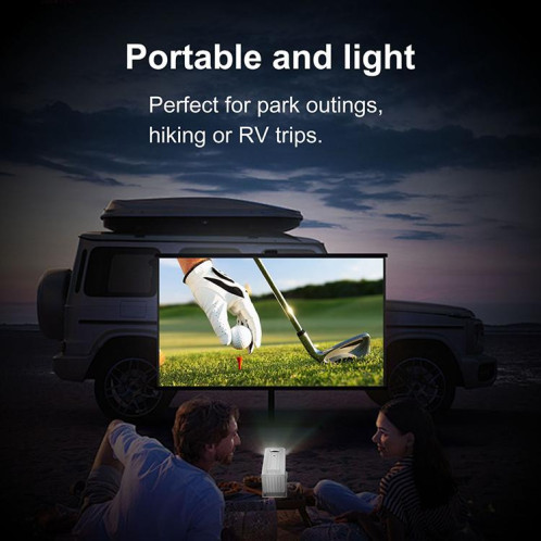 Mini projecteur intelligent N6 1280 x 720p 70ANSI Android 11.0, prise : prise AU (noir) SH903A200-09